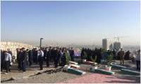 غبار روبی مزار شهدای گمنام جبل النور در پنجمین روز هفته دفاع مقدس